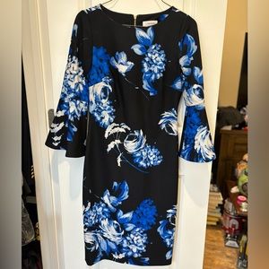 Calvin Klein Sheath Dress, Bell sleeves